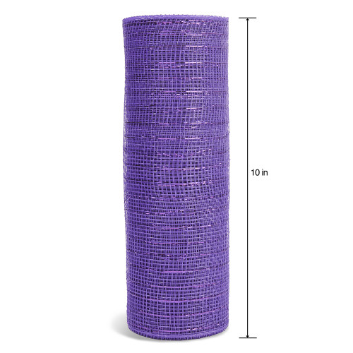 3 Pack - FloraCraft Decorative Mesh 10"X10yd-Purple - RS504