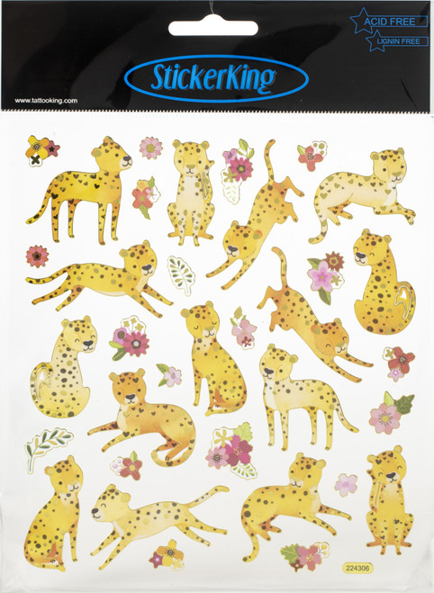 6 Pack - Sticker King Stickers-Cheetahs - SK129MC-4312 - 679924431216 6 Pack - Sticker King Stickers-Cheetahs - SK129MC-4312 - 679924431216