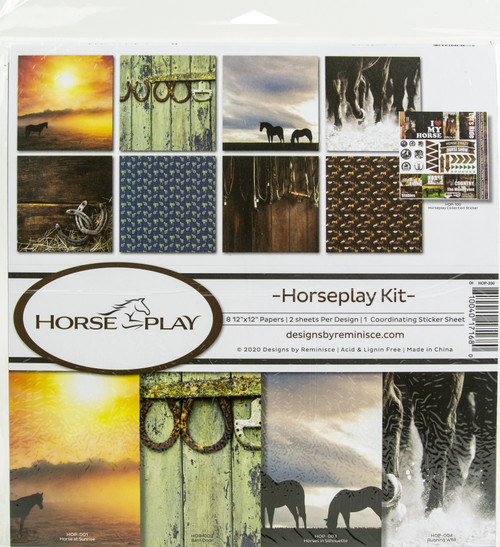 Reminisce Collection Kit 12"X12"-Horseplay - HOP200 - 810040171680