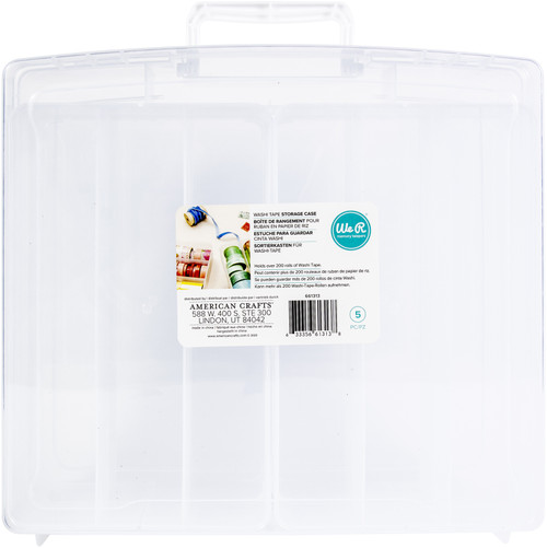 We R Washi Translucent Plastic Storage Bin-14"X13"X4.375" Case WR661313 - 633356613138