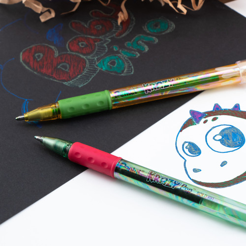 2 Pack - Pentel Krazy Pop Iridescent Gel Pens 1mm 4/Pkg-Assorted - K91BP4M3 2 Pack - Pentel Krazy Pop Iridescent Gel Pens 1mm 4/Pkg-Assorted - K91BP4M3