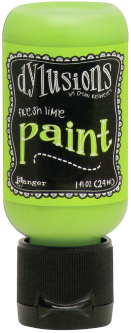 3 Pack Dylusions Acrylic Paint 1oz-Fresh Lime DYQ-70481 - 789541070481