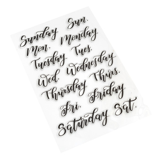 3 Pack - Kelly Creates Acrylic Traceable Stamps-Bouncy Days Of The Week - 351374 3 Pack - Kelly Creates Acrylic Traceable Stamps-Bouncy Days Of The Week - 351374