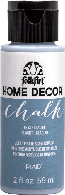 3 Pack - FolkArt Home Decor Chalk Paint 2oz-Glacier - HDCHALK2-6353 - 028995063534