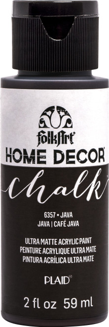 3 Pack - FolkArt Home Decor Chalk Paint 2oz-Java - HDCHALK2-6357 - 028995063572