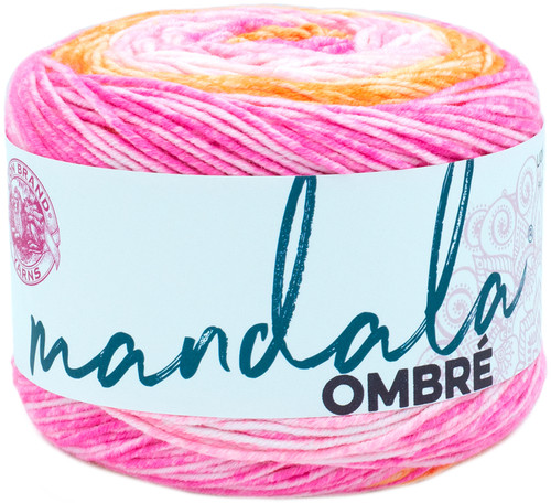 3 Pack Lion Brand Mandala Ombre Yarn-Serene 551-207 - 023032033563