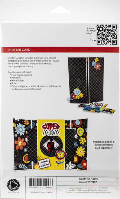 3 Pack - Photoplay Shutter Card 3/Pkg-Makes 3 - PPP9457 3 Pack - Photoplay Shutter Card 3/Pkg-Makes 3 - PPP9457