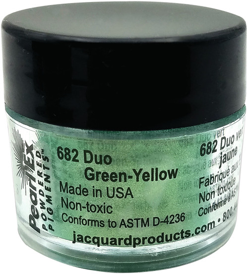 3 Pack Jacquard Pearl Ex Powdered Pigment 3g-Duo Green Yellow JACU-682 - 743772034353