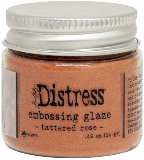 3 Pack - Tim Holtz Distress Embossing Glaze-Tattered Rose - TDE-71020 - 789541071020