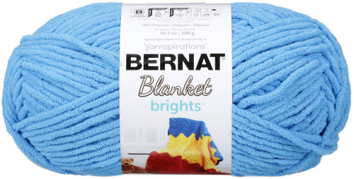 2 Pack - Bernat Blanket Brights Big Ball Yarn-Busy Blue - 161212-12005 - 057355403413