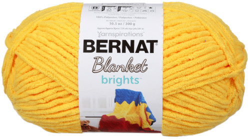 2 Pack - Bernat Blanket Brights Big Ball Yarn-School Bus Yellow - 161212-12003 - 057355403390