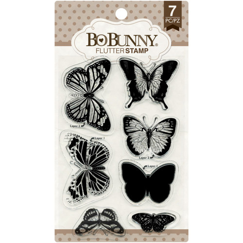 3 Pack BoBunny Stamps-Flutter 12105895 - 665573058959