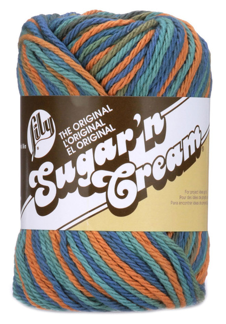 6 Pack - Lily Sugar'n Cream Yarn - Ombres-Capri - 102002-2747 - 057355402775