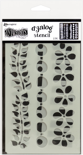 3 Pack - Dyan Reaveley's Dylusions Dyalog Stencil-Border It - DYS687-26 - 789541065326