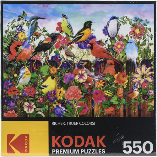 Kodak Premium Jigsaw Puzzle 550 Pieces 18"X 24"-Birds And Blooms 8300ZZP - 48951454201364895145420136