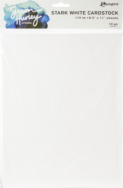 3 Pack - Simon Hurley create. 110lbs Cardstock 8.5"X11" 10/Pkg-White - HUA67467 - 789541067467