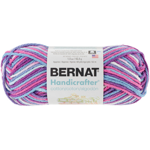 6 Pack - Bernat Handicrafter Cotton Yarn - Ombres-Purple Perk - 162102-2748 - 057355402690