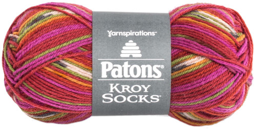 6 Pack - Patons Kroy Socks Yarn-Dads Jacquard - 243455-55714 - 057355402546