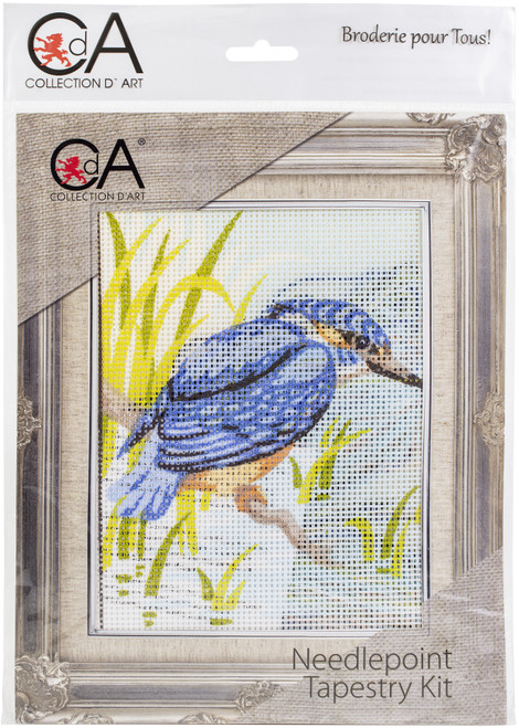 Collection D'Art Needlepoint Tapestry Kit 5.5"X7"-King Fisher CD3314K - 47420229713904742022971390