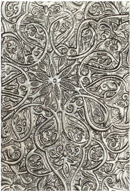 Sizzix 3D Texture Fades Embossing Folder By Tim Holtz-Engraved - 664249
