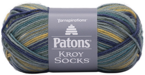 Patons Kroy Socks Yarn-Fifties Stripes 243455-55727 - 057355473201