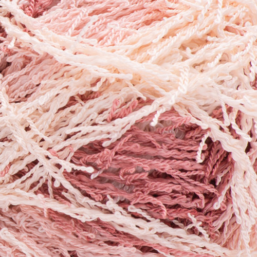 Red Heart Scrubby Stripes Yarn-Peachy - E833S-122