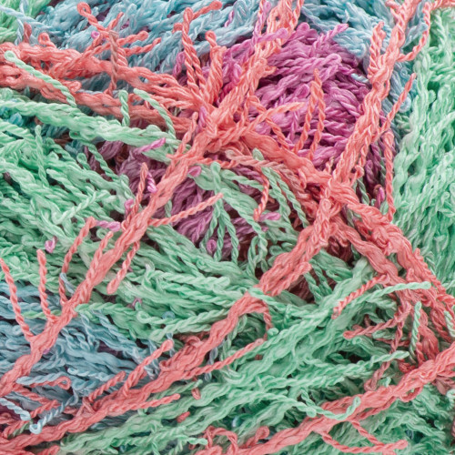 Red Heart Scrubby Stripes Yarn-Calypso - E833S-265