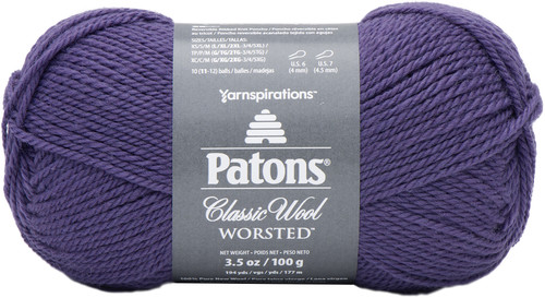 5 Pack - Patons Classic Wool Yarn-Pansy - 244077-77777 - 057355450905
