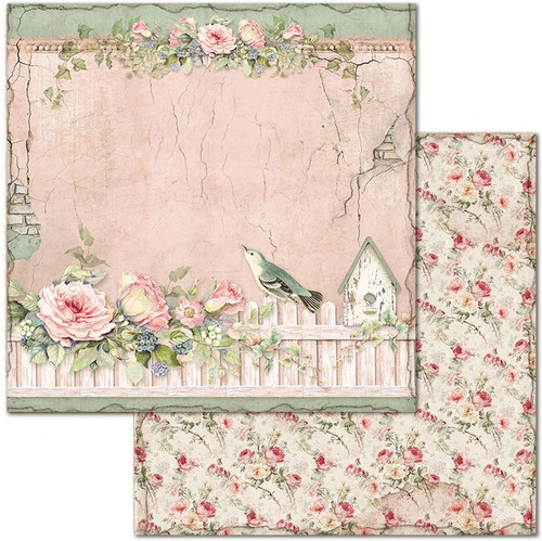 2 Pack Stamperia Double-Sided Paper Pad 8"X8" 10/Pkg-House Of Roses, 10 Designs/1 Each SBBS08