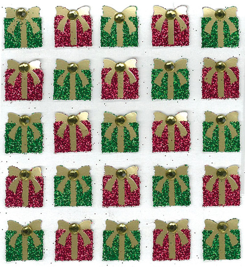 Jolee's Cabochon Dimensional Repeat Stickers-Christmas Present Repeats E5020426 - 015586864021
