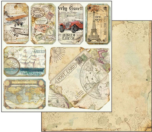 2 Pack Stamperia Double-Sided Paper Pad 8"X8" 10/Pkg-Around The World SBBS12