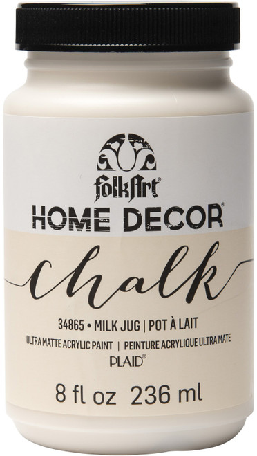 3 Pack - FolkArt Home Decor Chalk Paint 8oz-Milk Jug - HDCHALK-34865 - 028995348655