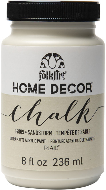 3 Pack FolkArt Home Decor Chalk Paint 8oz-Sandstorm HDCHALK-34869 - 028995348693