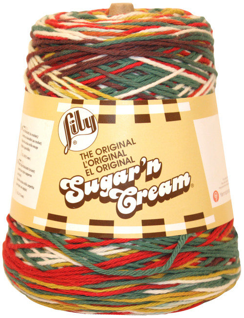 Lily Sugar'n Cream Yarn Cones-Summerfield Ombre 103002-02715 - 057355401105