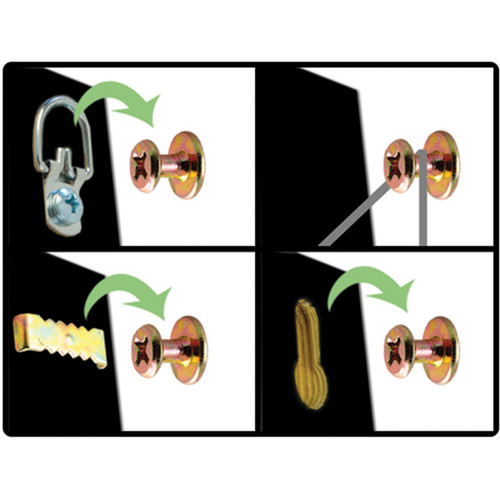 2 Pack - Hangman Double Headed Bear Claw Hanger 1" 10/Pkg-Gold - BCK-10 2 Pack - Hangman Double Headed Bear Claw Hanger 1" 10/Pkg-Gold - BCK-10