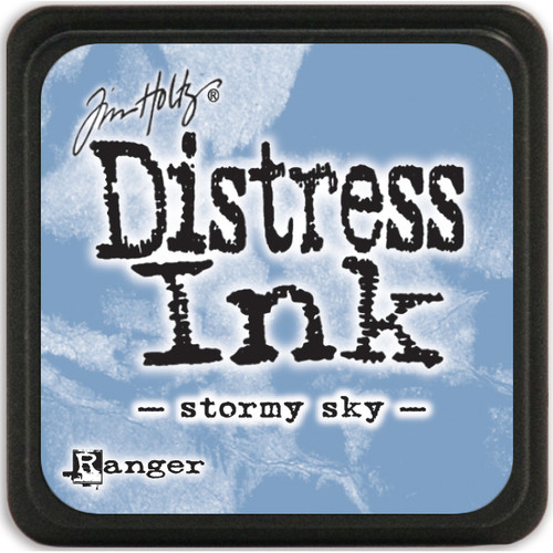 3 Pack Tim Holtz Distress Mini Ink Pad-Stormy Sky DMINI-40217 - 789541040217