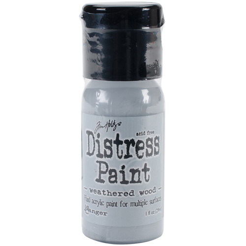 Tim Holtz Distress Paint Flip Top 1oz-Weathered Wood TDF-53378 - 789541053378