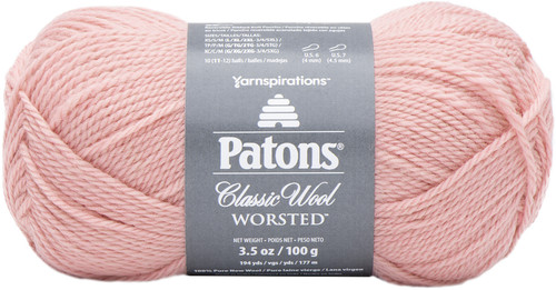 5 Pack - Patons Classic Wool Yarn-Blush - 244077-77743 - 057355450561