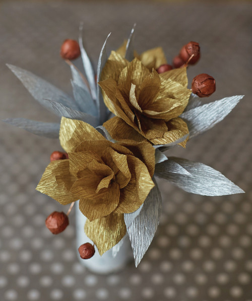 2 Pack - Lia Griffith Metallic Crepe Paper 19.6"X78.7"-Copper - LG11003