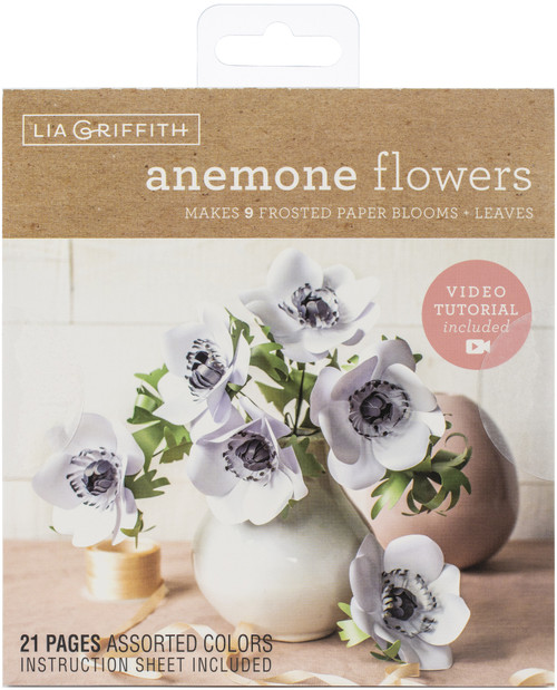 3 Pack - Lia Griffith Paper Stack 6"X6.5" 24/Pkg-Anemones - LG41009 - 084001410099