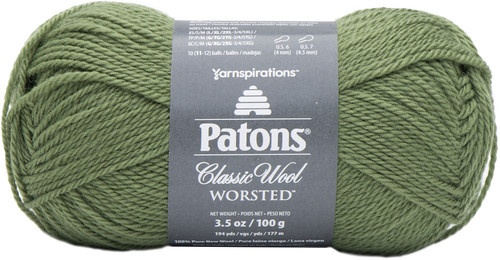 5 Pack - Patons Classic Wool Yarn-Meadow - 244077-77760 - 057355450738