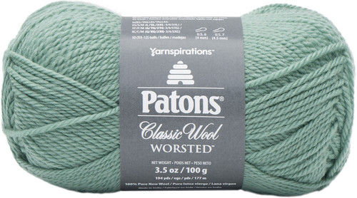 5 Pack Patons Classic Wool Yarn-Basil 244077-77763 - 057355450769