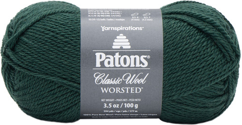 5 Pack Patons Classic Wool Yarn-Pine 244077-77765 - 057355450783