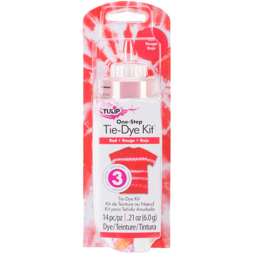 Tulip One-Step Tie-Dye Kit .20oz-Red - TFD-43 - 017754215437