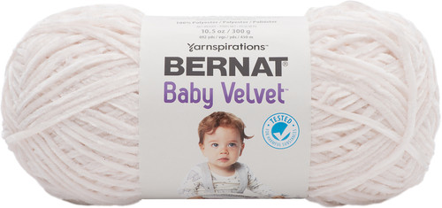 2 Pack Bernat Baby Velvet Big Ball Yarn-Cuddly Cloud 164186-86018 - 057355443457