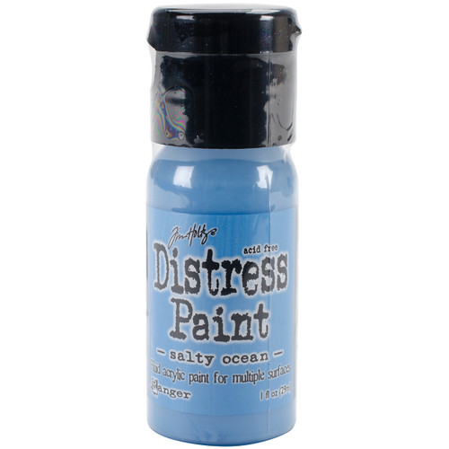 Tim Holtz Distress Paint Flip Top 1oz-Salty Ocean - TDF-53224 - 789541053224