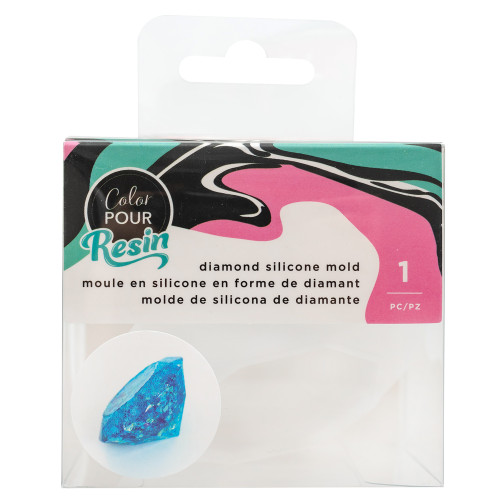 American Crafts Color Pour Resin MOld-Large Diamond - 359696 - 718813596961