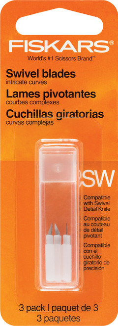 4 Pack Fingertip Swivel Knife Refill Blades SW 3/Pkg-2606 - 078484026069