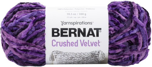 2 Pack - Bernat Crushed Velvet Yarn-Potent Purple - 161016-16015 - 057355448087