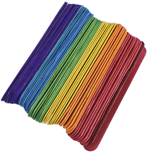 3 Pack - Pepperell Crafts Jumbo Craft Sticks 300/Pkg-Colored - 70786